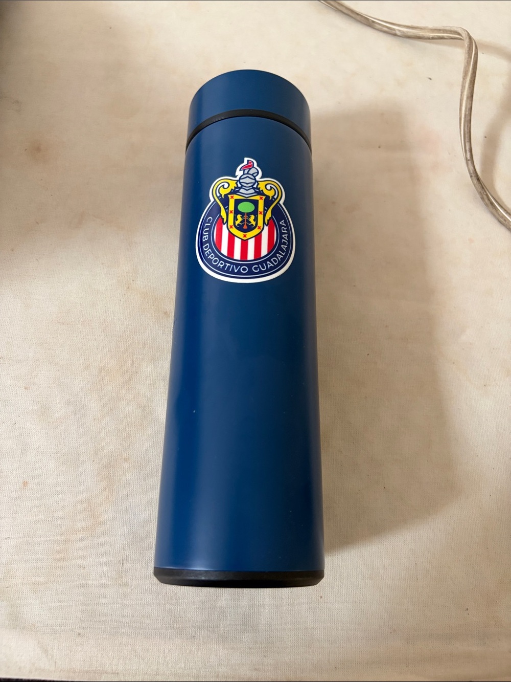 Club Deportivo Guadalajara Navy Stainless Steel Travel Bottle